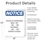 Signmission Hours Of Operation Mon - Fri _, 18 in W x Rectangle, Plastic OS-2PACK-NS-P-1824-V-13542 - alternate 4